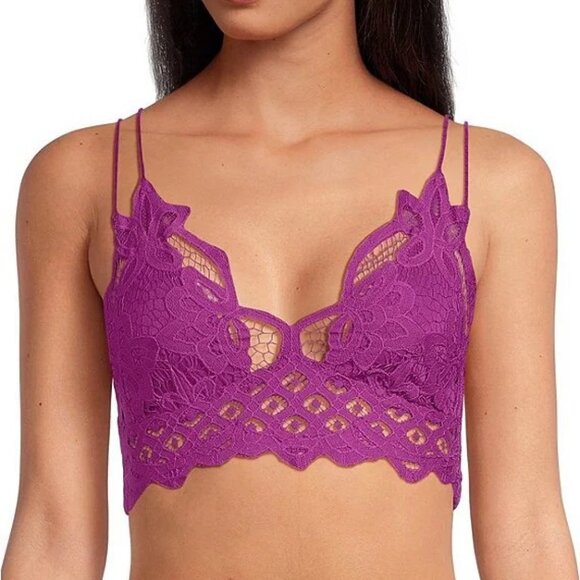 Free People Adella Bralette Radiant Orchid NWT L - Picture 5 of 5